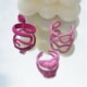 thumbnail image 2 of Anillo de serpiente dorado con estilo Ins, diseño geométrico creativo a la moda, hecho a mano, color rosa, apilable, 2 of 5