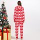 thumbnail image 5 of Mono de felpa con estampado de copos de nieve de alce bonito a la moda navideña para mujer, ropa familiar para padres e hijos, mamá Fridja nalpqowj25659, 5 of 9