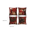 thumbnail image 3 of Sahpxhe Christmas Throw Pillow Cover 18X18 Set Of 4 Stocking Wreath Gift Boxes Pattern Soft Cushion Covers for Sofa Couch Home Decor, 3 of 7