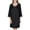 Black, variant on Women's 100% Silk Nightgown with Hand Crocheted Neck and Cuff