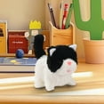 thumbnail image 5 of OKKVV Interactive Electric Stuffed Kitten Toy - Soft Plush Moving & Meowing Cat with Collar, Cuddly Companion for Kids & Pet Lovers (Random Color, Battery-Powered),, 5 of 9