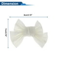 thumbnail image 4 of Accesorios para Casco de Motocicleta Decoración Moño de Sirena para Cascos de Motocicleta Bicicleta Esquí Etiqueta de Tela Blanca 1 Set, 4 of 6