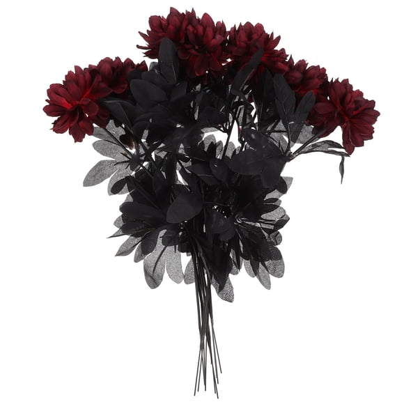 YSNOOWE 10Ud Flores De Tela Rojas Para Adorno En Bodas Fiestas Y Doméstica