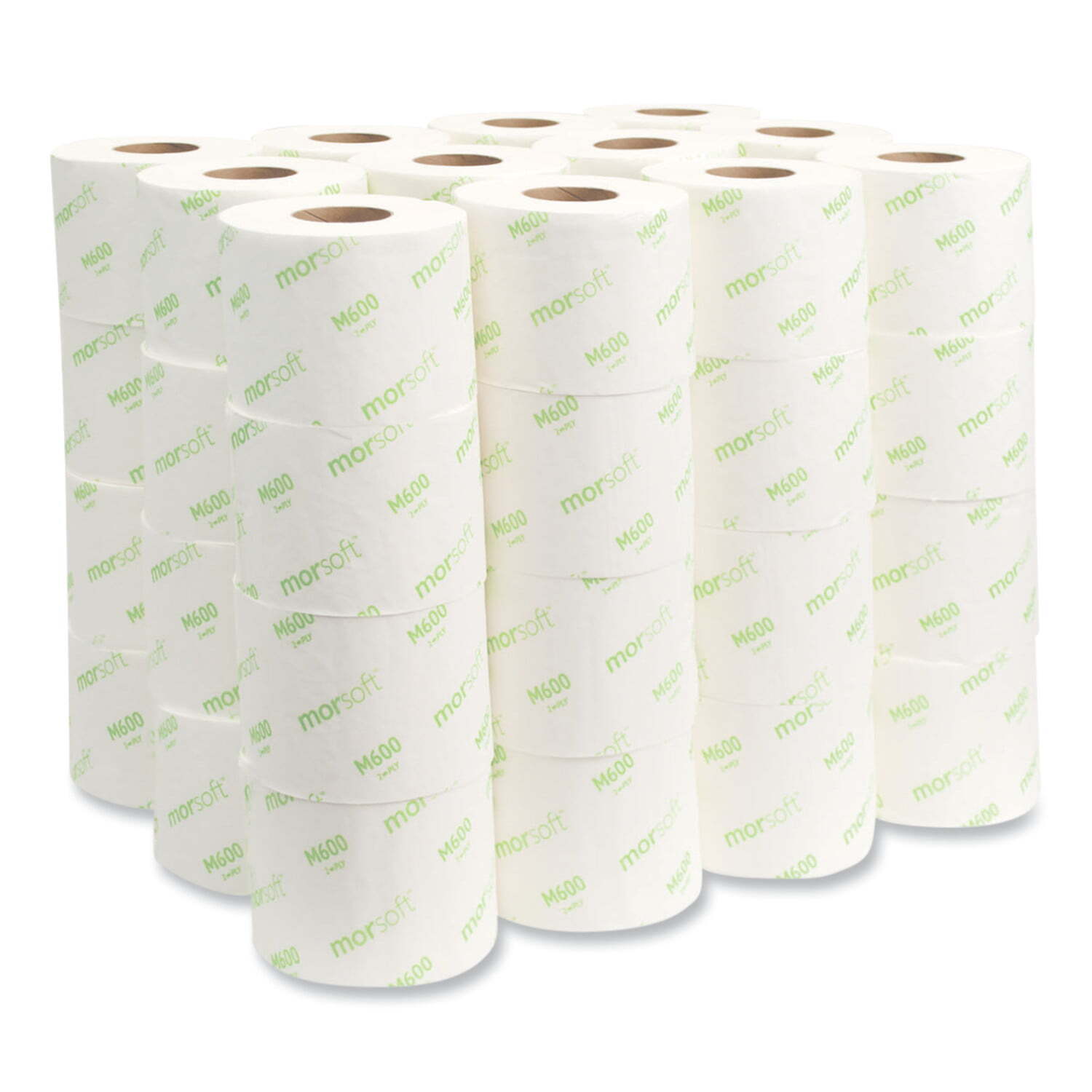 48 Rolls White Toilet Paper Septic Safe 2-Ply Soft 600 Sheets/Roll