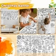 thumbnail image 2 of Giant Coloring Posters Tablecloths, Christmas Decorations Extra Large 72*34in6 Paper Coloring Banners, ren's Craft Gifts Party Decorations Art Supplies For, 2 of 6
