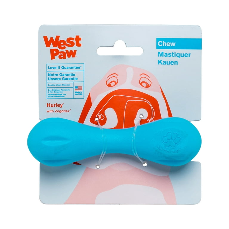 West Paw Hurley Dog Toy - Large - Aqua Blue