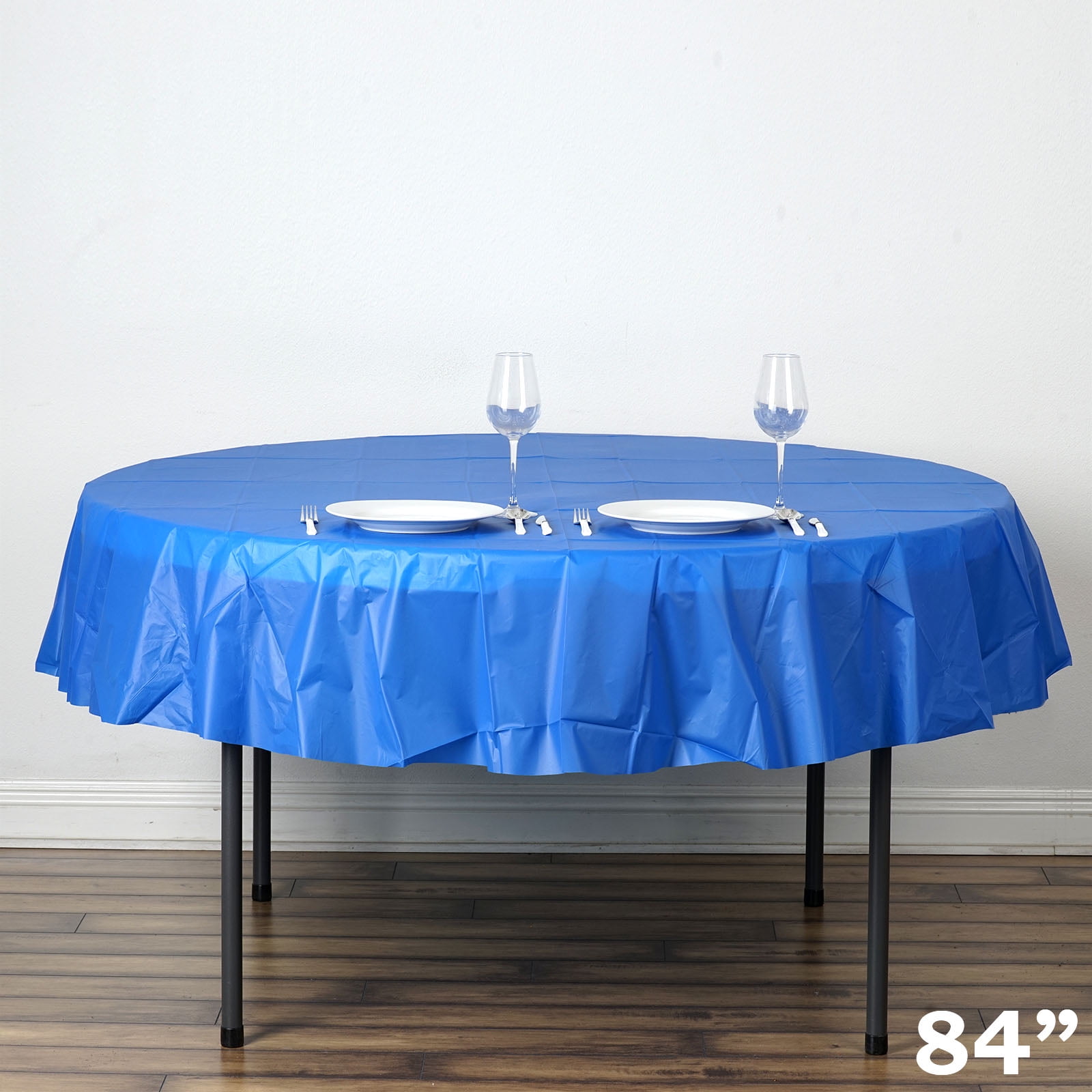 round plastic tablecloths