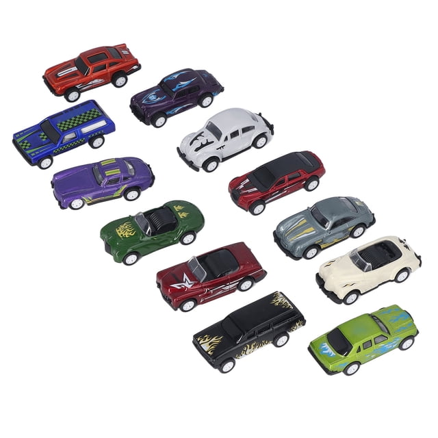 Modelo De Vehículo Extraíble, 12 Piezas De Larga Vida útil, Mano De Obra Fina, Modelo De Coche Resistente A Colisiones Para Niños ANGGREK Pull Back Vehicle Toy