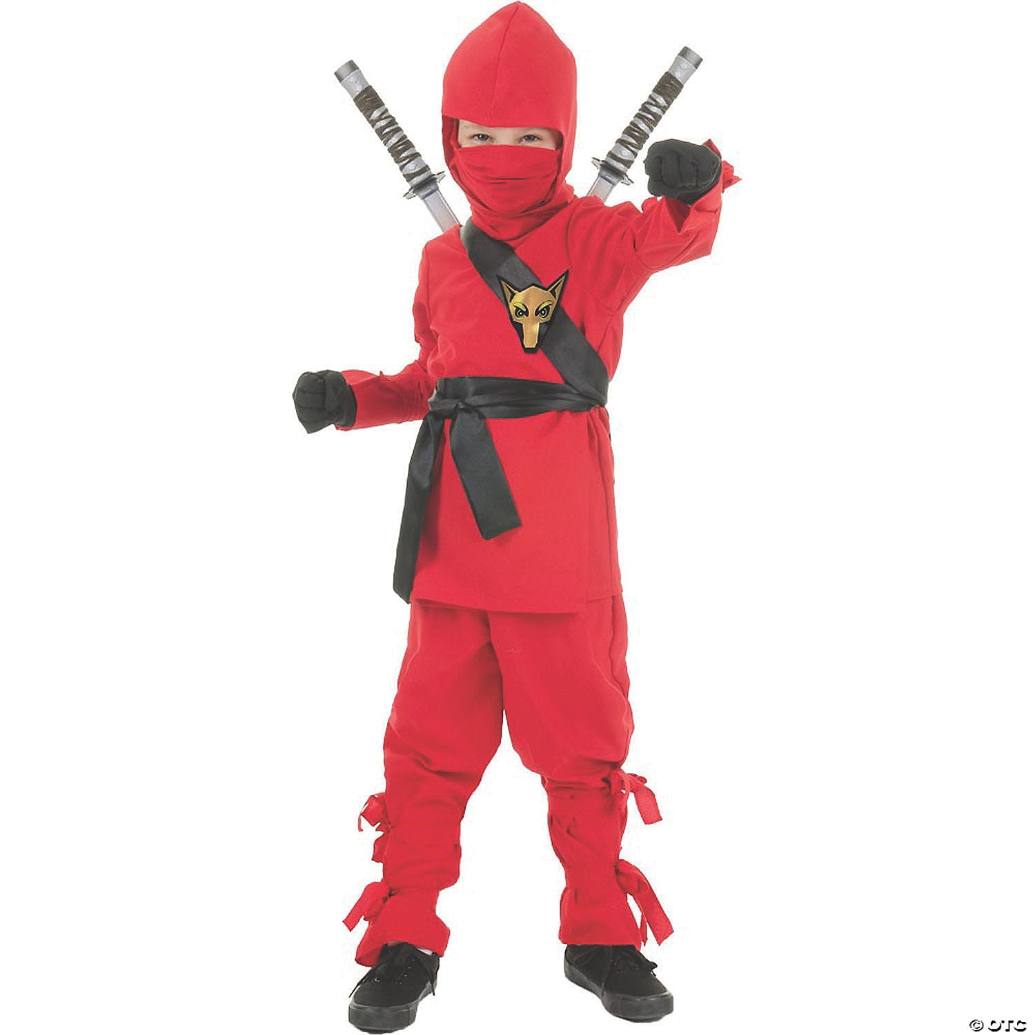 Underwraps UR25843SM Child's Black Ninja Halloween Costume - Small