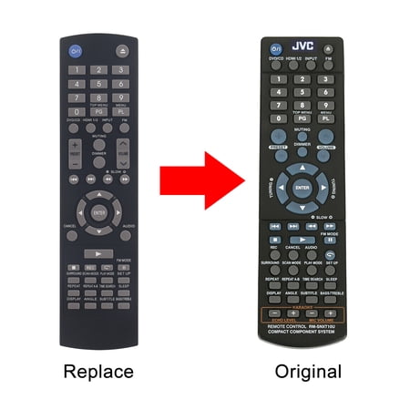 Vinabty RM-SNXT10J Replaced Remote Control Fit for JVC NX-T10 SP-NXT10W CA-NXT10 SP-NXT10F Compact Component System