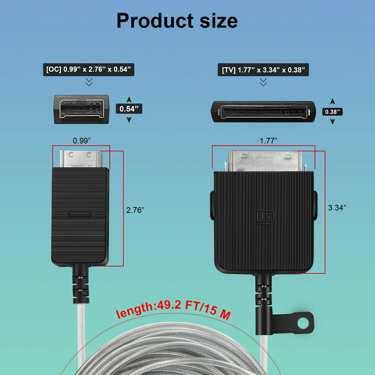 15m One Invisible Connection™ Cable for QLED 4K & The Frame TVs (2019)  Television & Home Theater Accessories - VG-SOCR15/ZA