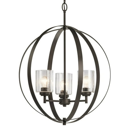 

Kichler 44034 Winslow 3 Light 25 Globe Chandelier - Bronze