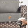 thumbnail image 5 of Giantfurnni Outdoor Deep Seat Cushion 24 X 24 X 6 Inch, Pack of 1, Patio Furniture Cushions with 6 Inch Foam Waterproof & Fade Resistant Perfect for Wicker Chair, Sofa, Couch, Gray, 5 of 8