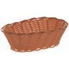 Brown Oval Basket - HUBERT Bread Basket Brown Wicker Oval - 7