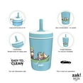 thumbnail image 5 of Zak Designs 12oz Bluey Kelso Toddler Cups For Travel or At Home, Vacuum Insulated Stainless Steel Sippy Cup With Leak-Proof Design is Perfect For Kids (Bluey, Bingo, Grandad Mort), 5 of 13