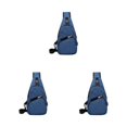 thumbnail image 2 of Riñonera impermeable Qarigey de tela para hombre bandolera multifuncional resistente al desgarro Azul, 2 of 6
