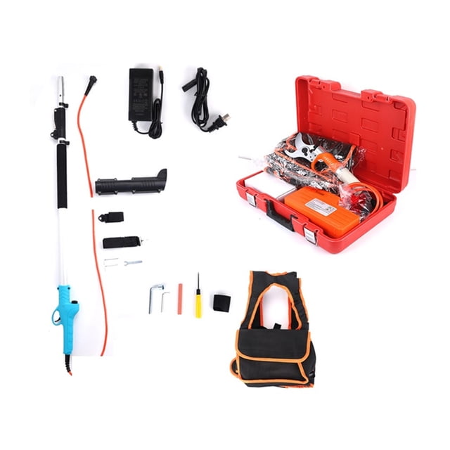 36V Electric Pruner, 0-45mm Lithium Branches, 1.2-1.8m Hedge Trimmer Extension Rod ,High Efficiency