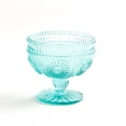 thumbnail image 3 of The Pioneer Woman Adeline 4-Piece Teal 10-Ounce Glass Sundae Cup Set, 3 of 3