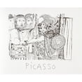 thumbnail image 1 of Pablo Picasso 47603 Composition- Lithograph on Paper 29 In. x 22 In. - Black- White, 1 of 1