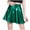 Green, variant on Tiqkatyck Skirts for Women, Women's Casual Fashion Shiny Metallic Flared Pleated A-Line Mini Skirt Long Skirt Blue