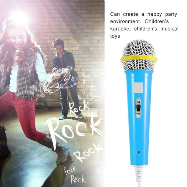 Rdeghly Microphone pour enfants, enfants Microphone pour enfants Vidéo  musicale Microphone de fête pour enfants, Microphone jouet 