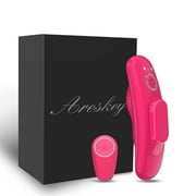 Areskey Vibrating Panties with Magnetic Clip with Remote Control, Sex Toys Butterfly Vibrators for Women with 10 Vibration Modes, Waterproof Wearable Rose Vibrator Dildo for Couples