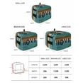 thumbnail image 2 of Teal Brown Home Small Toaster Cover 2 Slice, Kitchen Appliance Covers, Vintage Wooden Farmhouse Retro Toaster Oven Cover with Loop, Bread Machine Cover Polyester Dust Cover Protection, 2 of 4
