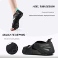 thumbnail image 4 of 4*5.5 Calcetines de yoga antideslizantes con agarre, pilates antideslizantes sin dedos, barra, ballet, calcetines de entrenamiento Bikram zapatos con agarres, 4 of 5