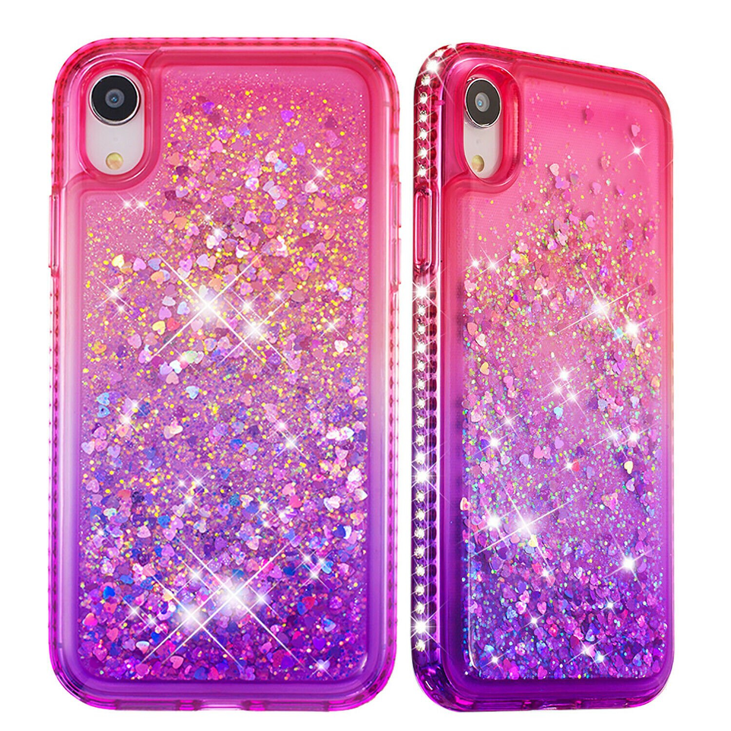 SOATUTO For Apple iPhone XR Case iPhone XR Glitter Case Sparkle Glitter Flowing Liquid Quicksand