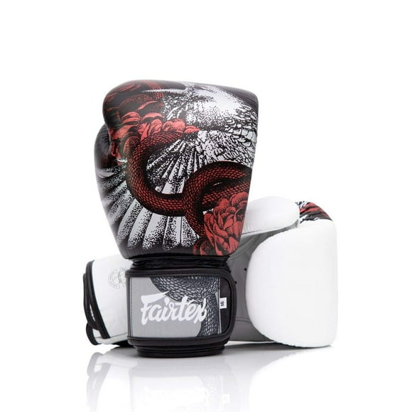 Fairtex Beauty of Survival Limited Edition Boxing Gloves | Premium Craftsmanship |Full-Grain Leather| Stylish Design | Adjustable Fit | Unique Artwork | Hook and Loop Straps (16oz)