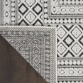 thumbnail image 6 of Nourison Calobra Indoor/Outdoor Contemporary Bordered Dark Grey 2'2" x 10' Area Rug, (10' Runner), 6 of 9