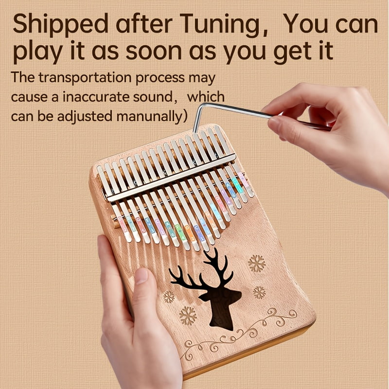 17-Key Thumb Piano Kalimba Beginner-Friendly Finger Piano for Girls, Easy-to-Learn Birthday Gift and Trendy Musical Instrument