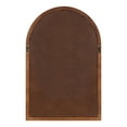 thumbnail image 4 of Kate and Laurel Hartman Farmhouse Arched Wall Mirror, 20 x 30, Natural Wood, Decorative Modern Wall Accent with Arch Shape, 4 of 7