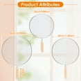 thumbnail image 2 of Wekvgz 3 Pcs Splatter Screen for Frying Pan Stainless Steel Splatter Guard with Wood Handle Fine Mesh Oil Splatter Guard Multifunctional Grease Splatter Guard for Cooking to Prevent Oil Splatter, 2 of 11