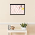 thumbnail image 3 of PinPix 24x16 Custom Cork Bulletin Board Ikat Grapefruit Poster Board Has a Fabric Style Canvas Finish, Framed in Ikat Grapefruit, by ArtToFrames (PinPix-1632), 3 of 5