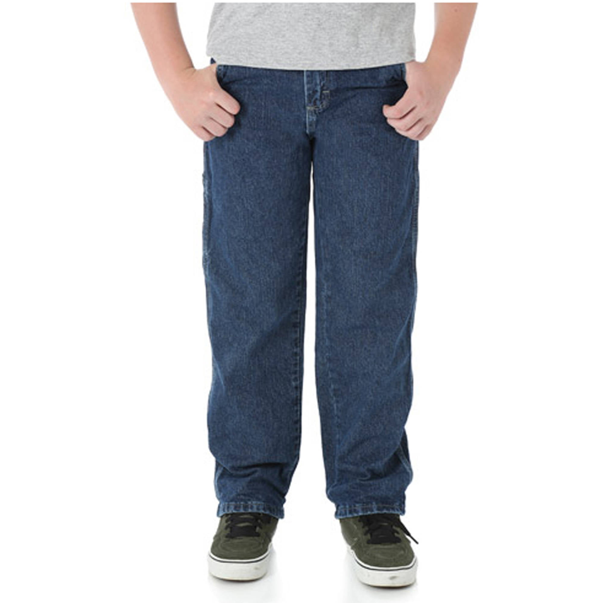 Rustler Boys Relaxed Slim Jeans Mid Shade Size 12 Slim  NEW