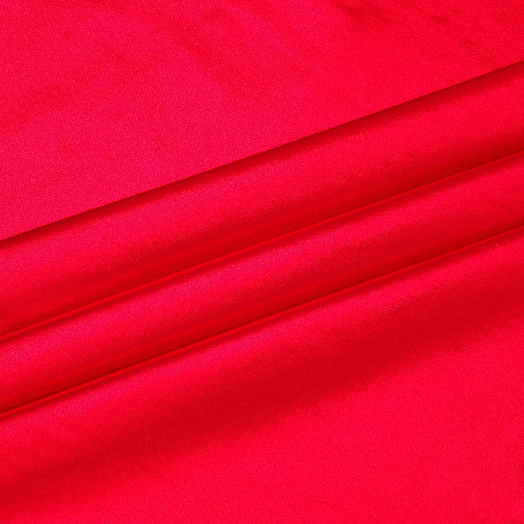 Hello Hobby 54” x 72” 95% Polyester 5% Spandex Dancewear Foil Knit 2 Yard Precut Fabric, Red, 54" Wide for Sewing & Crafting