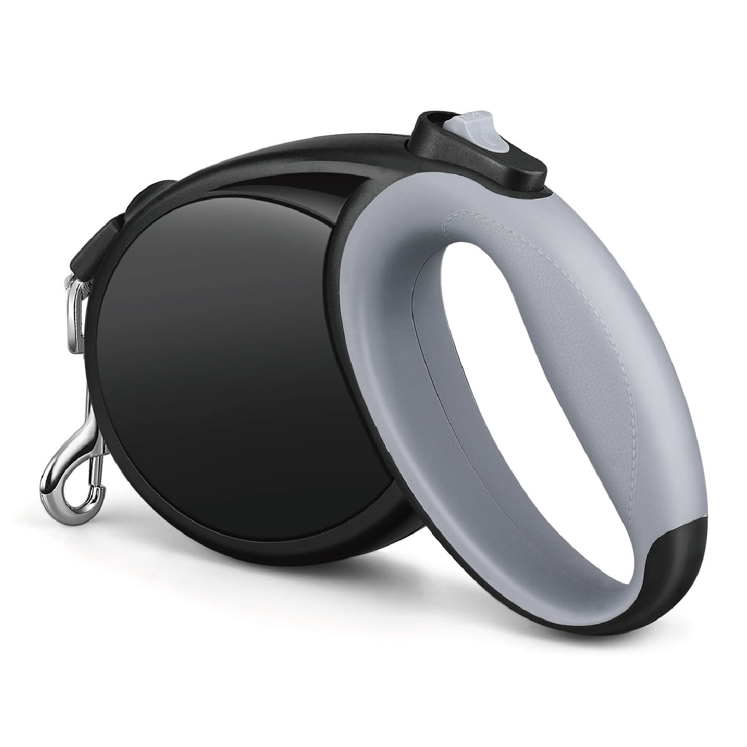 Retractable Dog Leash with Nylon Ribbon Cord Soft Hand Grip 23ft