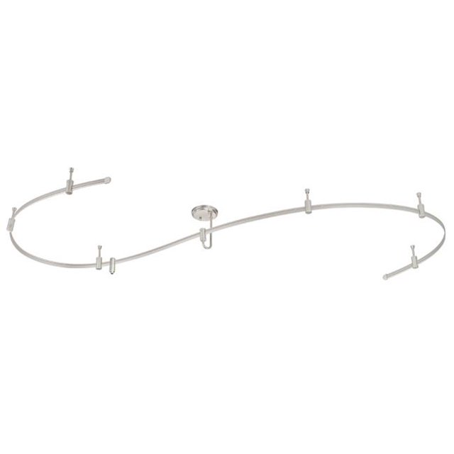 Vaxcel International C0009 Milano Monorail Track Kit - Nickel Satiné