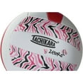 Tachikara SofTec ZEBRA Pattern Volleyball, Hot Pink/White