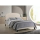 HMD Elaina Upholstered Twin Panel Bed, Beige - Walmart.com