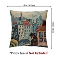 thumbnail image 4 of nygtbtfer Blue Coastal Throw Pillow Cover | Karla Gerard Seaside Cat Pillow | Pillowcase | Chair Cushion | Flower Couch Pillow | Cushions Wool White, 4 of 7