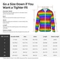 thumbnail image 6 of Fotbe Colorful Glitter Rainbow Men's Women's UPF 50+ Sun Protection Jacket Hooded Cooling Shirt with Pockets Hiking Outdoor Performance-3X-Large, 6 of 8