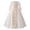 White*, variant on RUTAYY Children Girls Dress Long Sleeve V-Neck Party Embroidery Sequins Gown Comfortable Breathable Travel Vacation Dresses