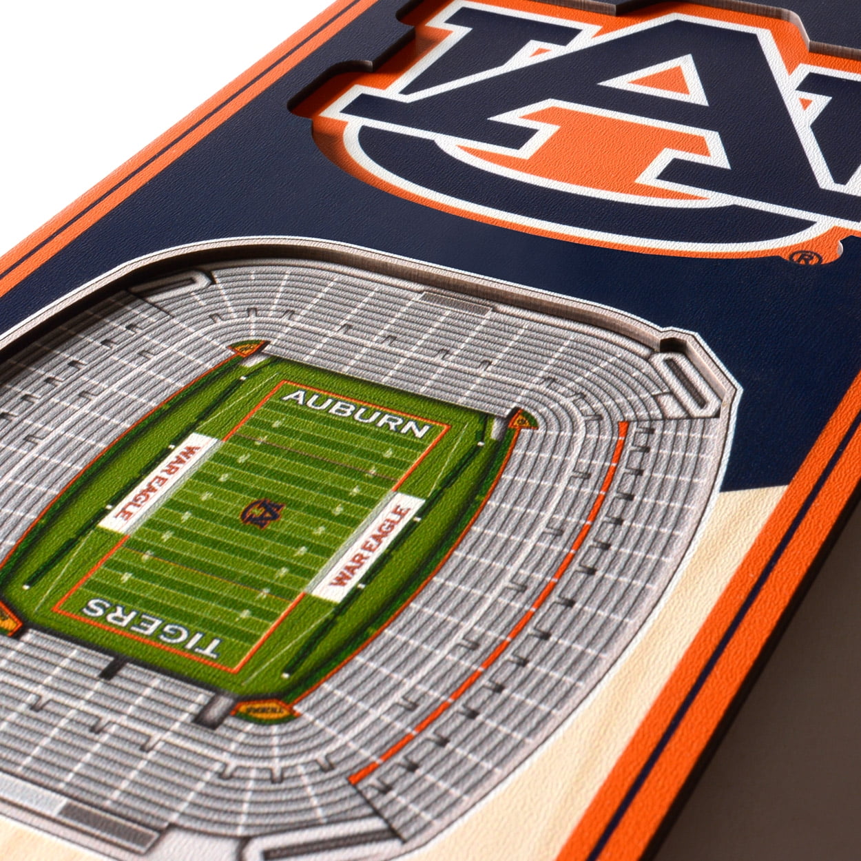 Auburn Tigers 6'' x 19'' 3D StadiumView Banner