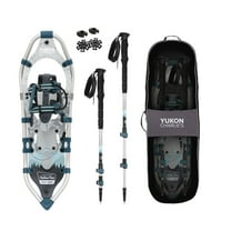 Yukon Charlie's National Park 8 x 21 Inch Women Snowshoe Kit w/ Poles & Bag