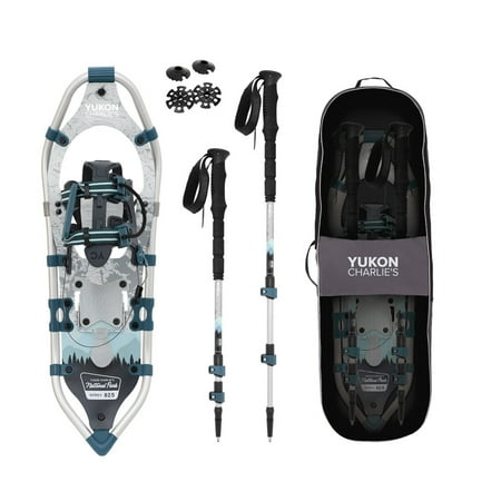 Yukon Charlie s National Park 8 x 25 Inch Women Snowshoe Kit w/ Poles & Bag