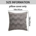 thumbnail image 6 of Unique Bargains Boho Style Solid Throw Pillow Covers Set of 2 for Living Room Grey, 6 of 6