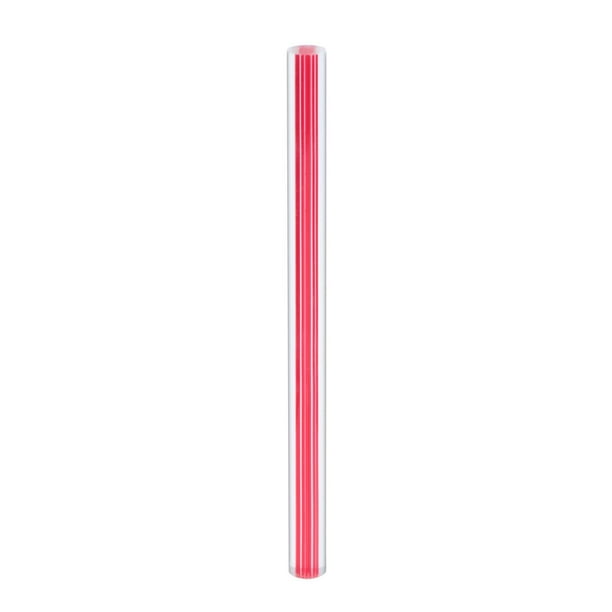 de taco de billar acrílico, repuestos de bricolaje, reparación de puntas, accesorios profesionales de billar compactos, barra sólida de 14 mm Rojo