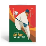Baseball Pitcher Thank You Note Cards - 10 Note Cards w Envelopes - Baseball - B